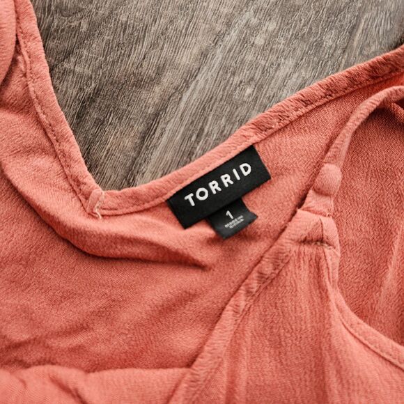 Torrid Pink Sophie Lace-Up Cami - Picture 7 of 7